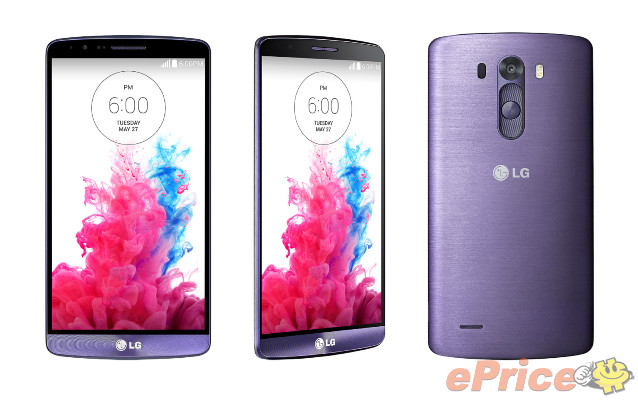 LG G3放膽玩色，搭配時尚「燻紫」元素，夢幻柔紫的浪漫氣息，展現出獨特個人魅力。.jpg