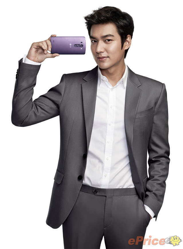 台灣LG電子品牌代言人李敏鎬，手持搶眼的「燻紫」G3，展現出男神引領潮流的時尚魅力。.jpg