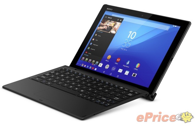圖6_Xperia Z4 Tablet搭配專屬 BKB50藍牙鍵盤，可以直接插入卡槽完美合蓋成為類筆電.jpg