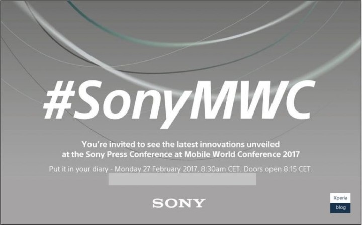 Sony 預計於 2/27 舉辦 MWC 2017 新機發表會