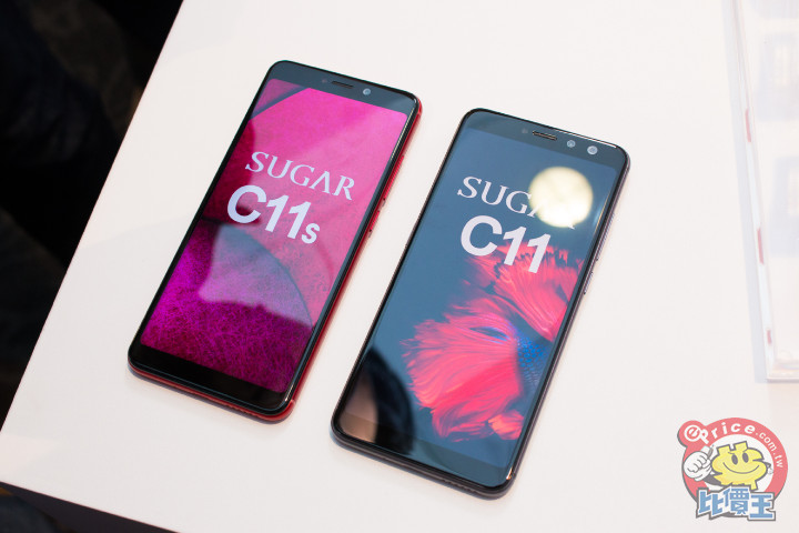 最平價全面螢幕手機：SUGAR C11、C11s 十一月上市
