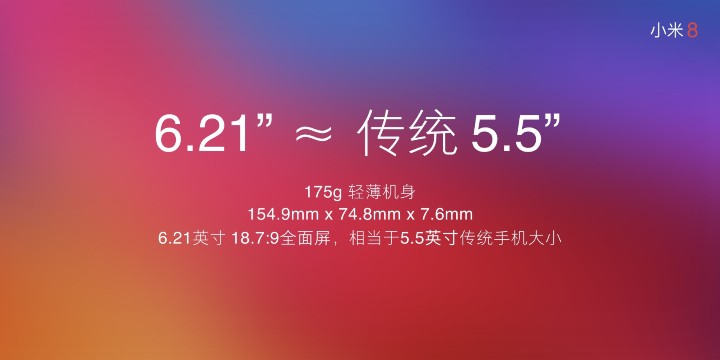 Xiaomi 8 (6GB+256GB) 介紹圖片