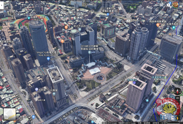台湾google 地图 终於可以看 3d 街景了!