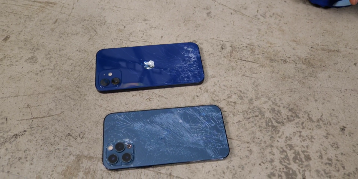 超瓷晶盾面板防護力強　iPhone 12 測試 3 米正面摔機不碎  