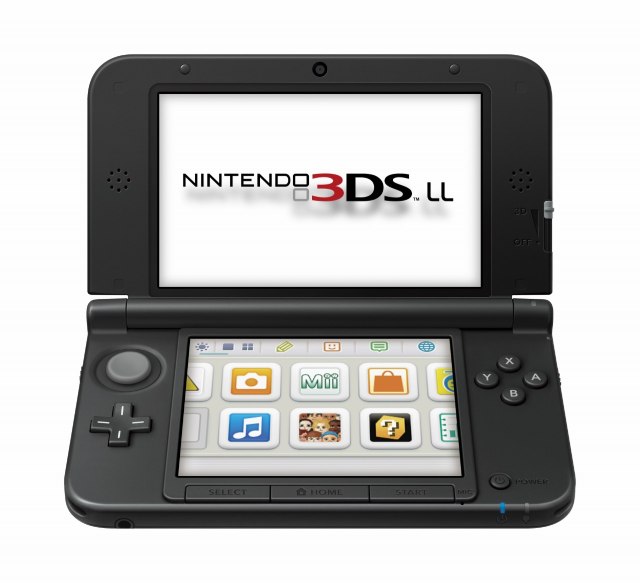 任天堂3DS LL 發表3D 螢幕更大、續航力也提升