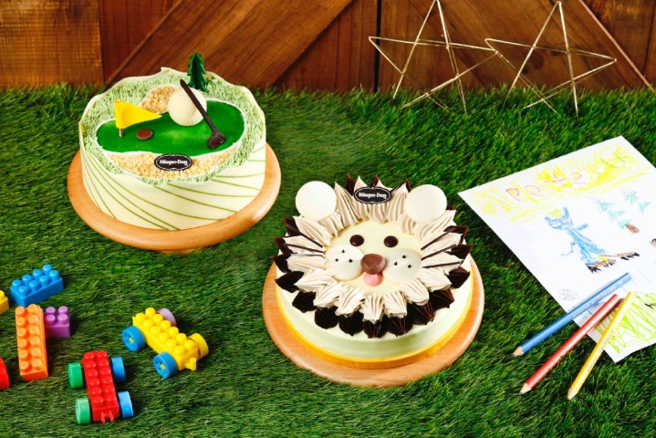 哈根達斯父親節蛋糕：一桿進洞(左)、快樂獅子王(右).jpg