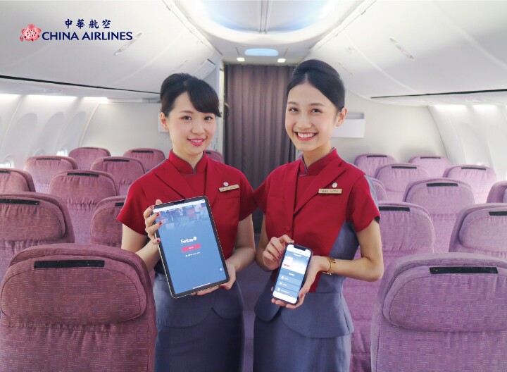 華航波音 737 客艙升級，國內首創機上無線串流影音服務