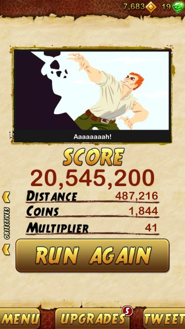 《Temple run 2》你能跑多遠？第一名送小禮物喔