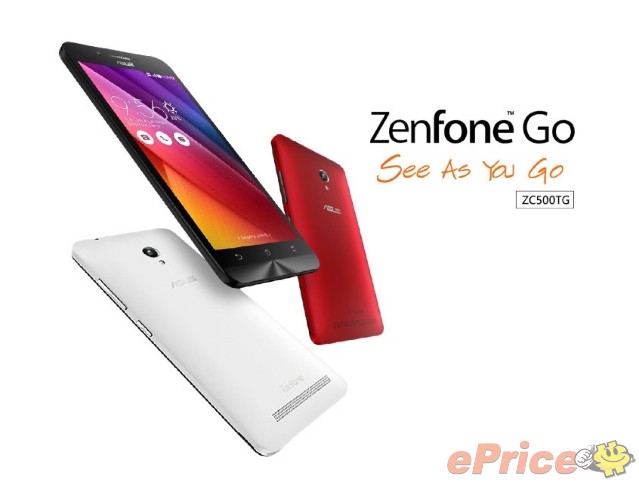 華碩 ZenFone Go (ZC500TG) 上市，搭聯發科處理器
