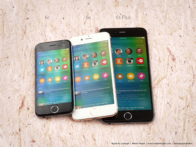 蘋果愛瘋 iPhone 6c、6s、6s Plus 長這樣？三兄弟排排站 