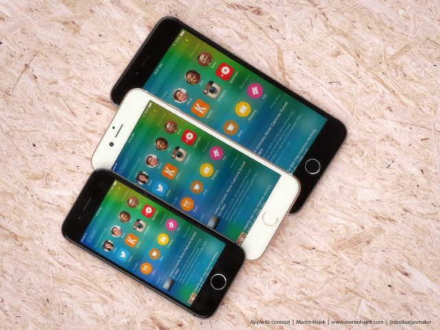 蘋果愛瘋 iPhone 6c、6s、6s Plus 長這樣？三兄弟排排站 