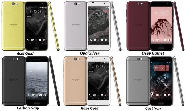 HTC One A9 有六色可選，預計十月底開賣