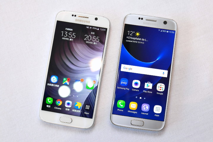 Samsung Galaxy S7 與 S6 外型與規格比較！