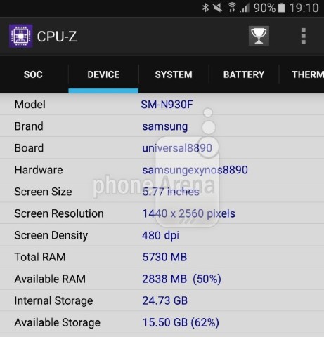 (更新：消息證實造假) 5.77 吋螢幕、6GB RAM，三星 Note 6 規格大爆料