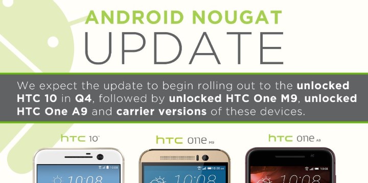 官方確認，HTC 10 將於第四季升級 Android 7.0