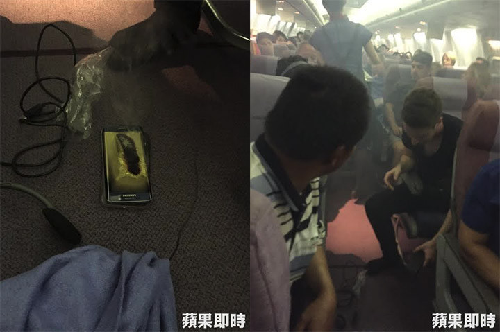 報載：三星 S6 在華航機上自燃 班機平安無事