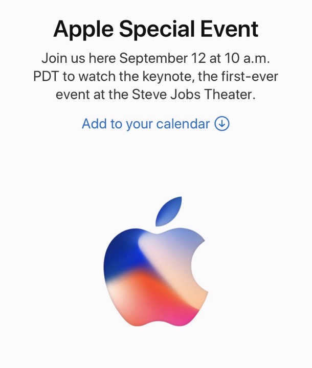 iPhone 8 發表日期定了！蘋果昭告 9/12 新總部見 (台灣快點上市啊)