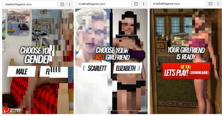 【圖說一】趨勢科技發現一個多平台間諜軟體：Maikspy，透過偽裝成人遊戲：Virtual Girlfriend（虛擬女友），試圖竊取Windows和Android個人資料。.jpg