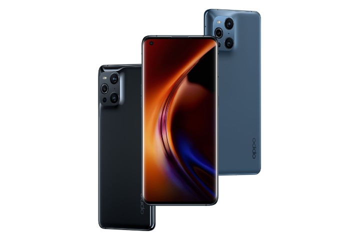 (圖片三) OPPO Find X3 Pro 以航太靈感首創曲面流線設計，推出鏡黑(圖左)與霧藍(圖右)兩色.jpg