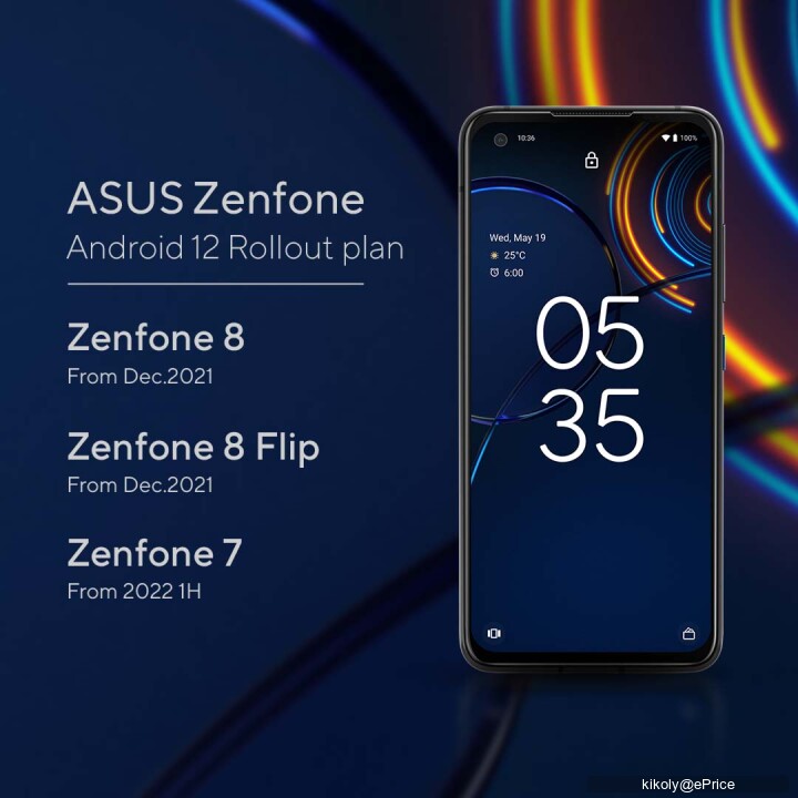 ASUS ZenFone 8 系列 Android 12 發佈倒數
