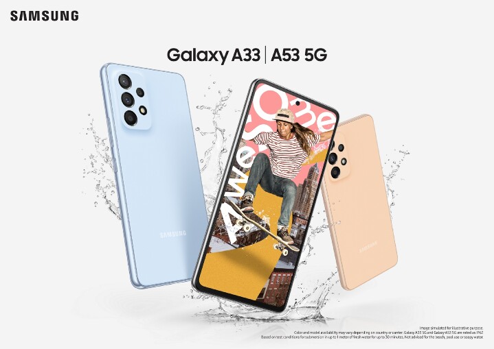 IP67、120Hz 螢幕　三星發表 Galaxy A53 5G / A33 5G