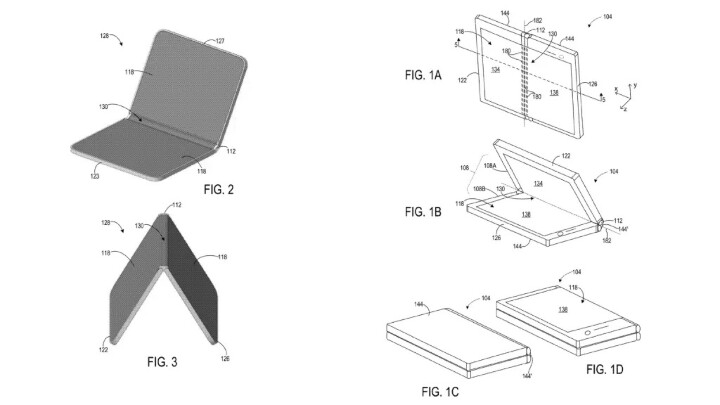 微軟申請了內外都可翻的摺疊手機設計專利