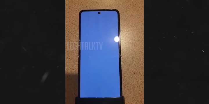 The wild Samsung Galaxy Flip 4 has appeared!Screen creases look very slight