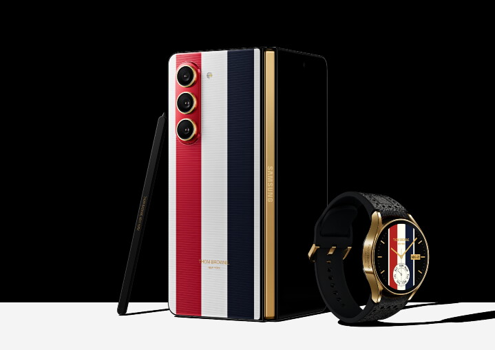 三星發表 Galaxy Z Fold 5 Thom Browne 特別版，包含手機與 Galaxy Watch 6 手錶
