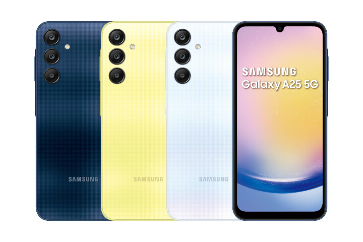 【新聞照片03】Galaxy A25 5G共推出藏藍黑、幻光黃、琉璃藍三款顏色.jpg