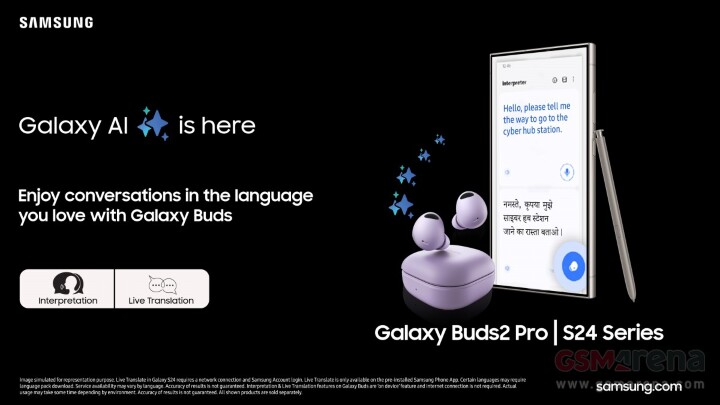 Galaxy S24 Galaxy AI 即時翻譯功能   登陸三款 Galaxy Buds 耳機