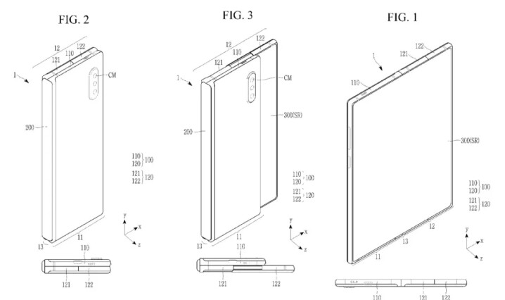 三星取得卷軸式螢幕的手機設計專利  可能用於下一款 Galaxy Z Fold 系列機種？