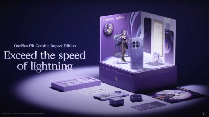 一加與米哈遊合作打造 OnePlus 12R《原神》特別版，以遊戲角色刻晴為設計