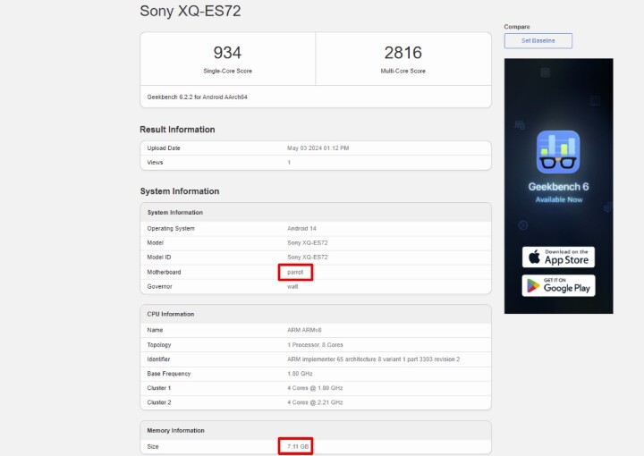 Sony Xperia 10 VI 跑分曝光，處理器規格終於升級