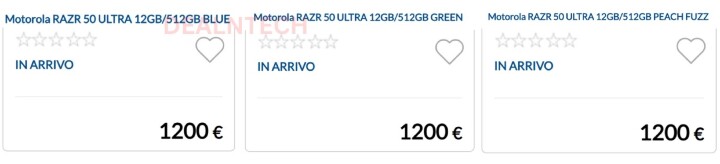 Moto RAZR 50 Ultra 歐洲開價曝光，比起前代容量加量不加價
