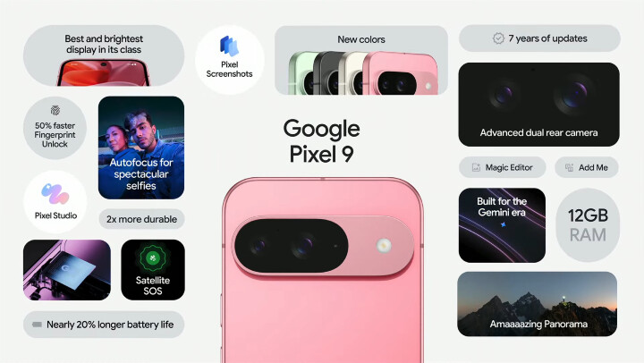 用 Gemini 串聯 Google 應用生態圈  Google 發表 Pixel 9/ Pixel 9 Pro 與 Pixel 9 Pro XL 三機