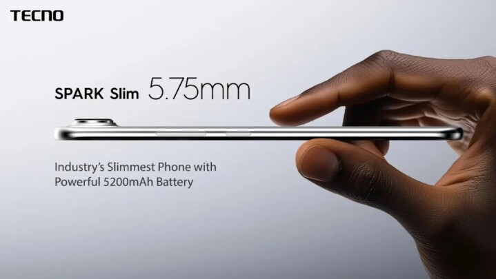 傳音旗下 TECNO 展示最輕薄手機 SPARK Slim，厚度僅 5.75mm、電池厚度更僅有 4.04mm