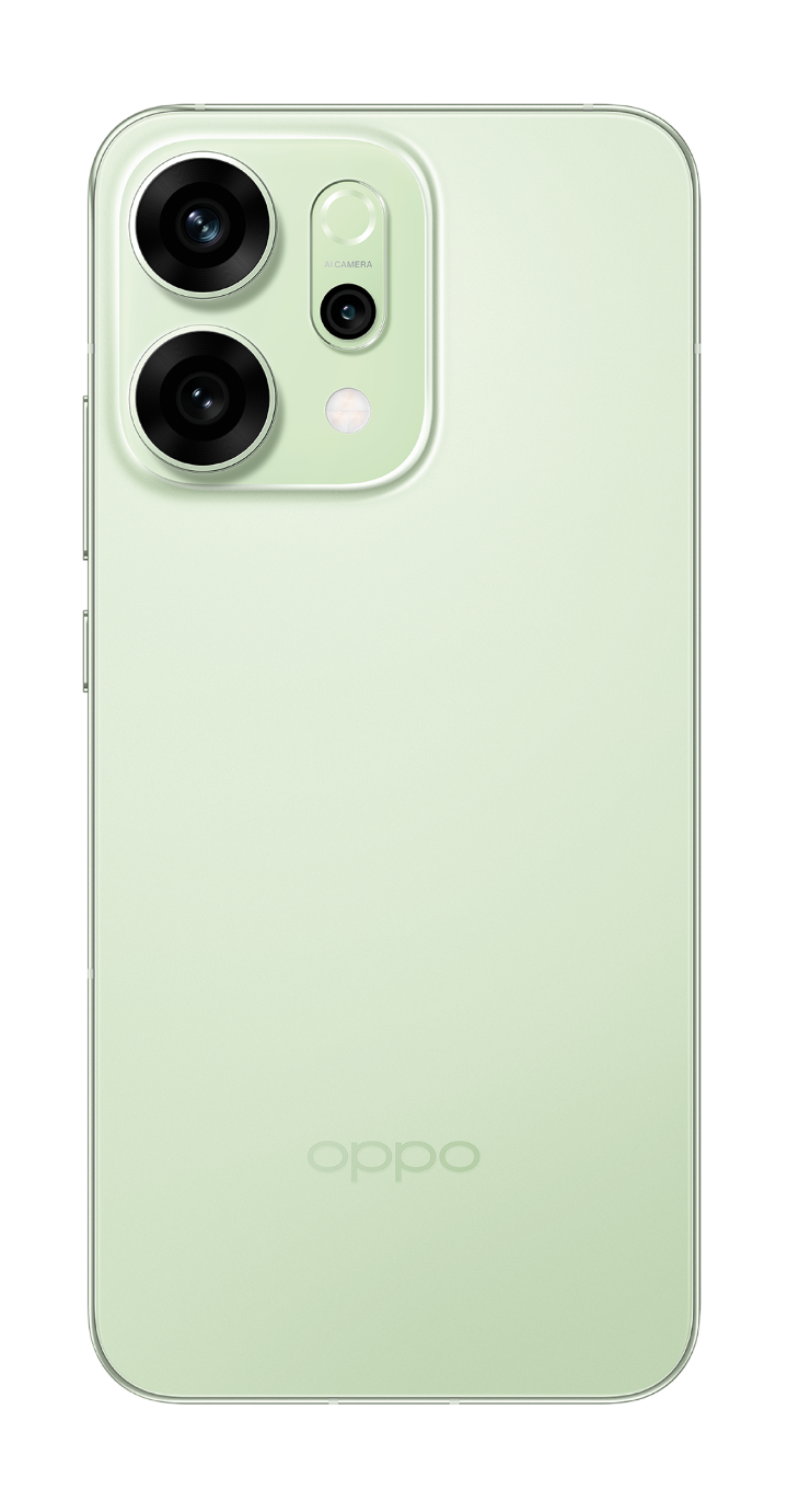 OPPO Reno 14 薄荷綠 背面