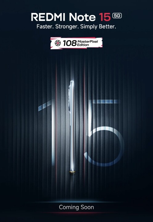 紅米 Note 15 官方宣傳開跑，高畫素、大電池上身！