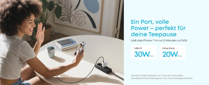 耳機、手錶、手機一起充？Anker Zolo 50W 四孔 GaN 充電器登場