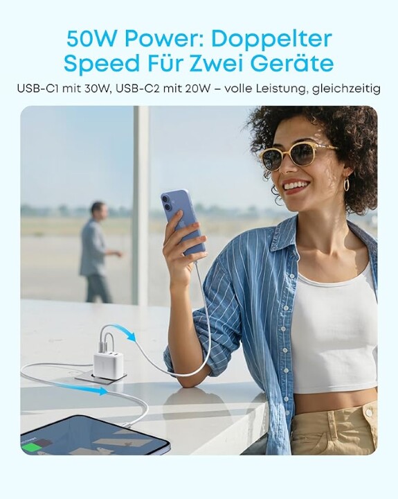 耳機、手錶、手機一起充？Anker Zolo 50W 四孔 GaN 充電器登場