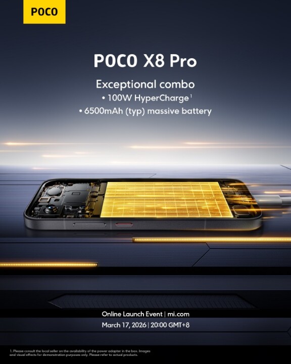 POCO 公布 X8 Pro 系列新機的發表日期與電池規格