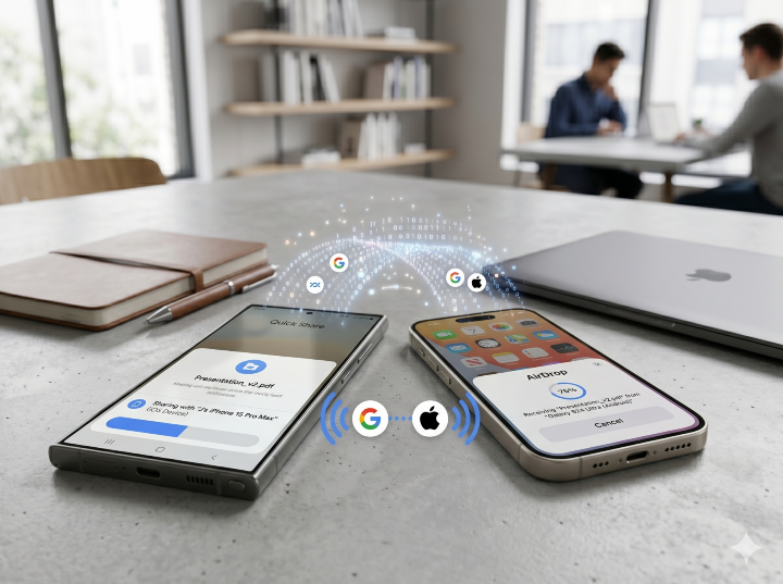 Google 公布了一系列支援與 AirDrop 互傳檔案的手機名單