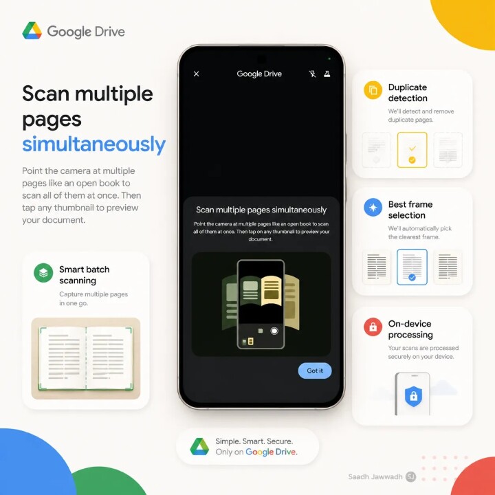 Google Drive文件掃描器大改版  首度支援批次掃描功能