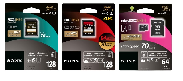 Sony今日在台推出全新三款高速SD及Micro SD存取記憶卡，針對目前消費者使用數位相機及行動裝置大量的拍照需求，帶來更快速穩定的資料存取表現。.jpg