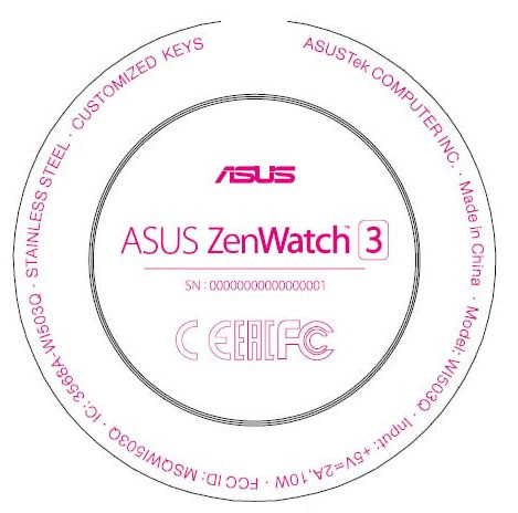 認證資訊露餡，ZenWatch 3 將改成圓形錶身設計