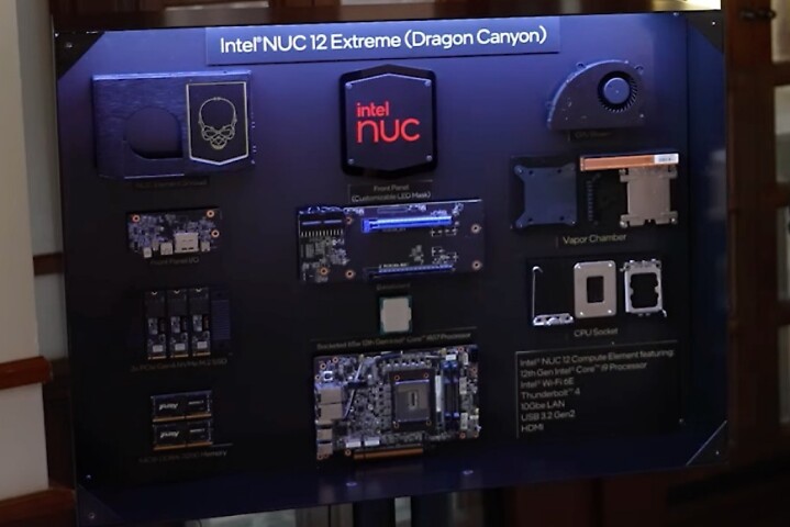 Intel 公布名為「Dragon Canyon」的新款 NUC 12 Extreme 小型主機