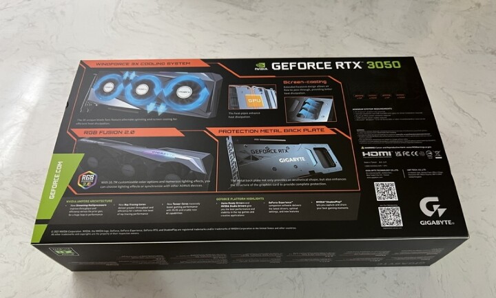 單買的幸福玩家之卡，技嘉 RTX3050 GAMING OC 8GB 開箱分享