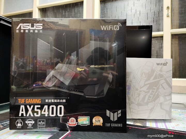 愛與和平的化身^^雞蛋糕爸爸的 ASUS TUF Gaming AX5400 電競路由器開箱