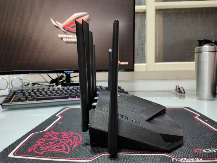 愛與和平的化身^^雞蛋糕爸爸的 ASUS TUF Gaming AX5400 電競路由器開箱