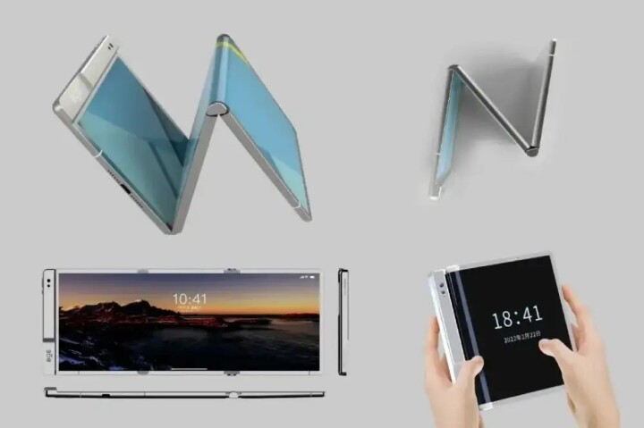京東方公布旗下N字形凹折螢幕設計，可在5.6吋、8.6吋及12.3吋之間切換